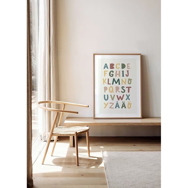 Poster Gallerix Barnens Alfabet No1