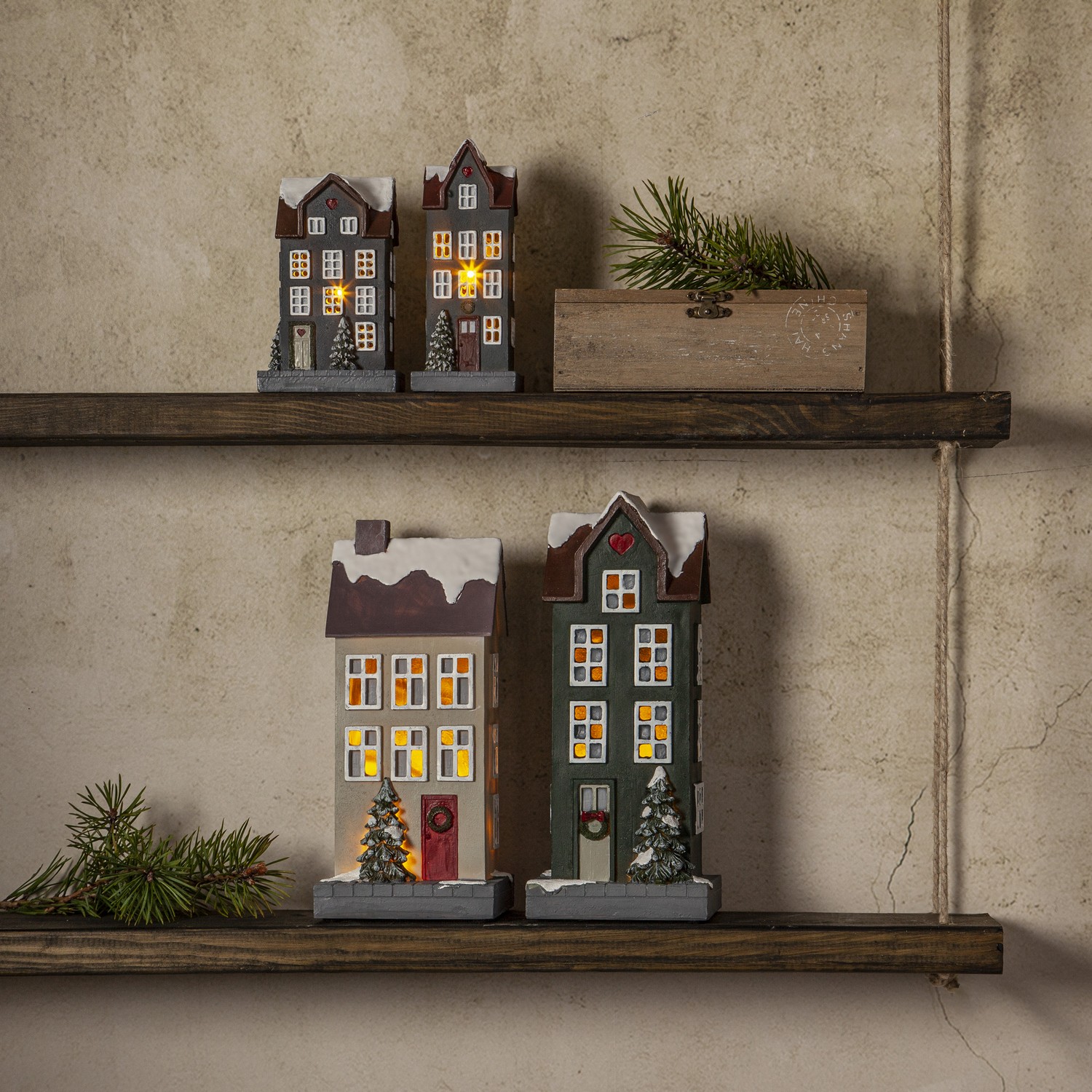 Dekoration Star Trading Hus Grön