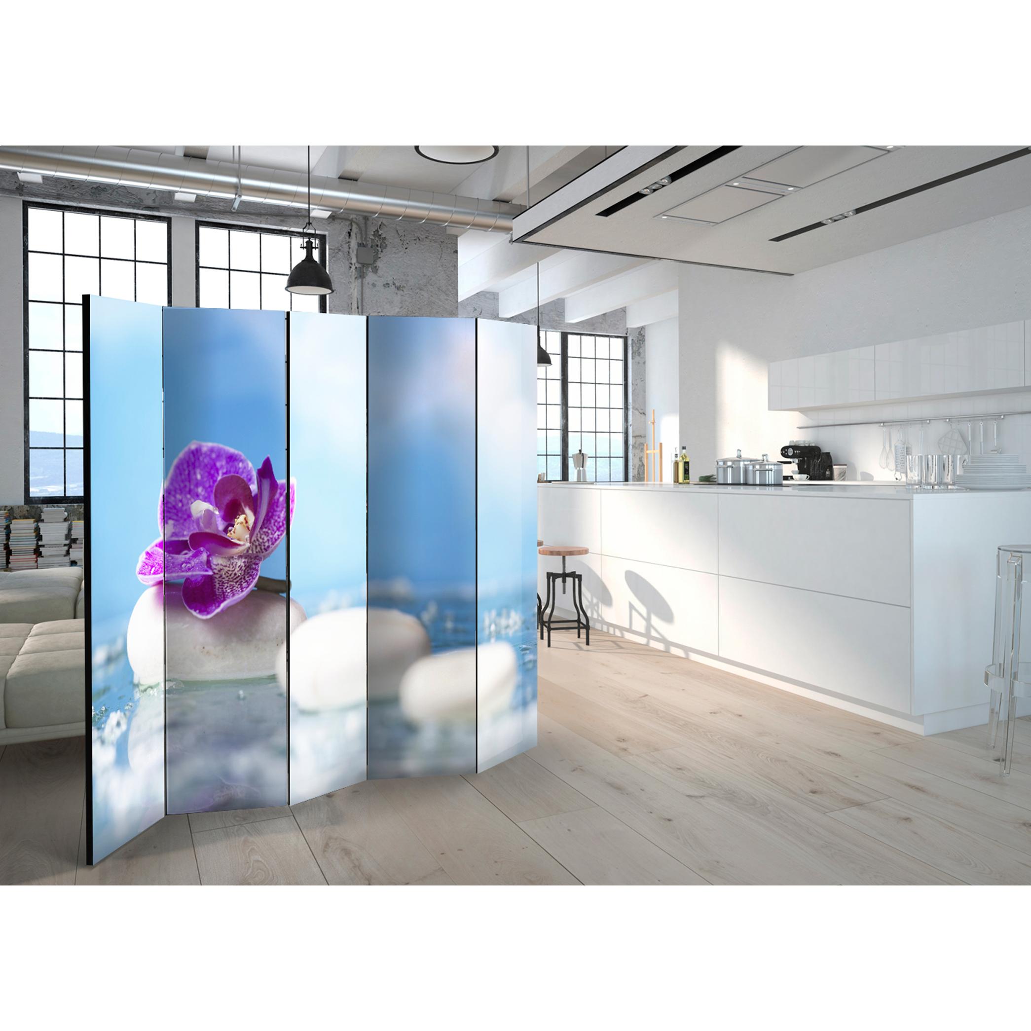 Rumsavdelare Arkiio Pink Orchid and White Zen Stones II 225x172 cm