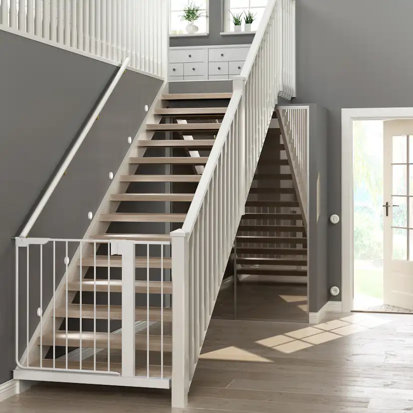 Trapprenovering Lundbergs Premium Nordic White Ek Enkelsteg