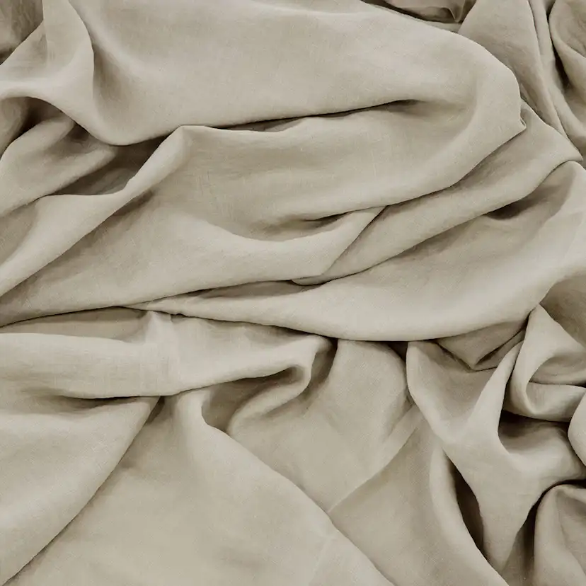 Milo Bedspread Linen Beige 260x260 cm Färg: Beige, Mått: 260x260 cm