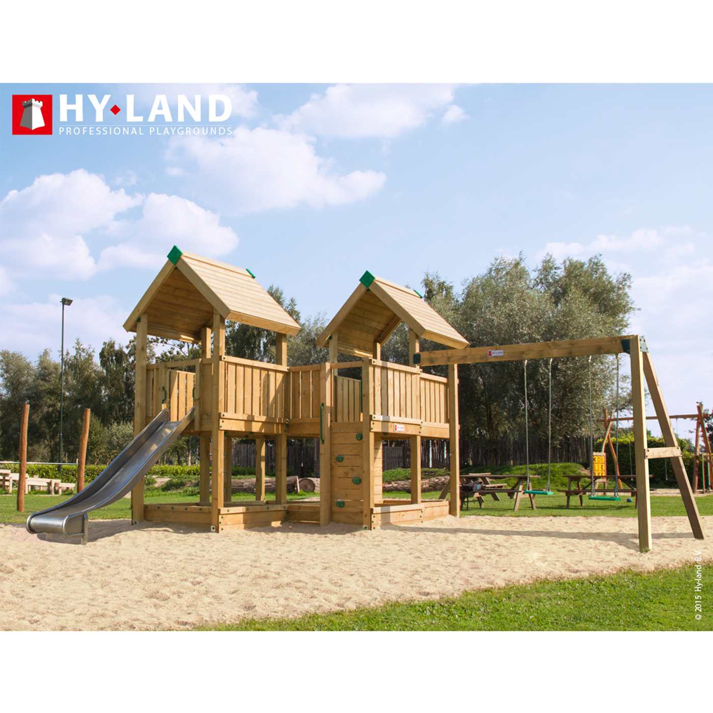Klätterställning Hy-Land Projekt 6 + Swingmodul