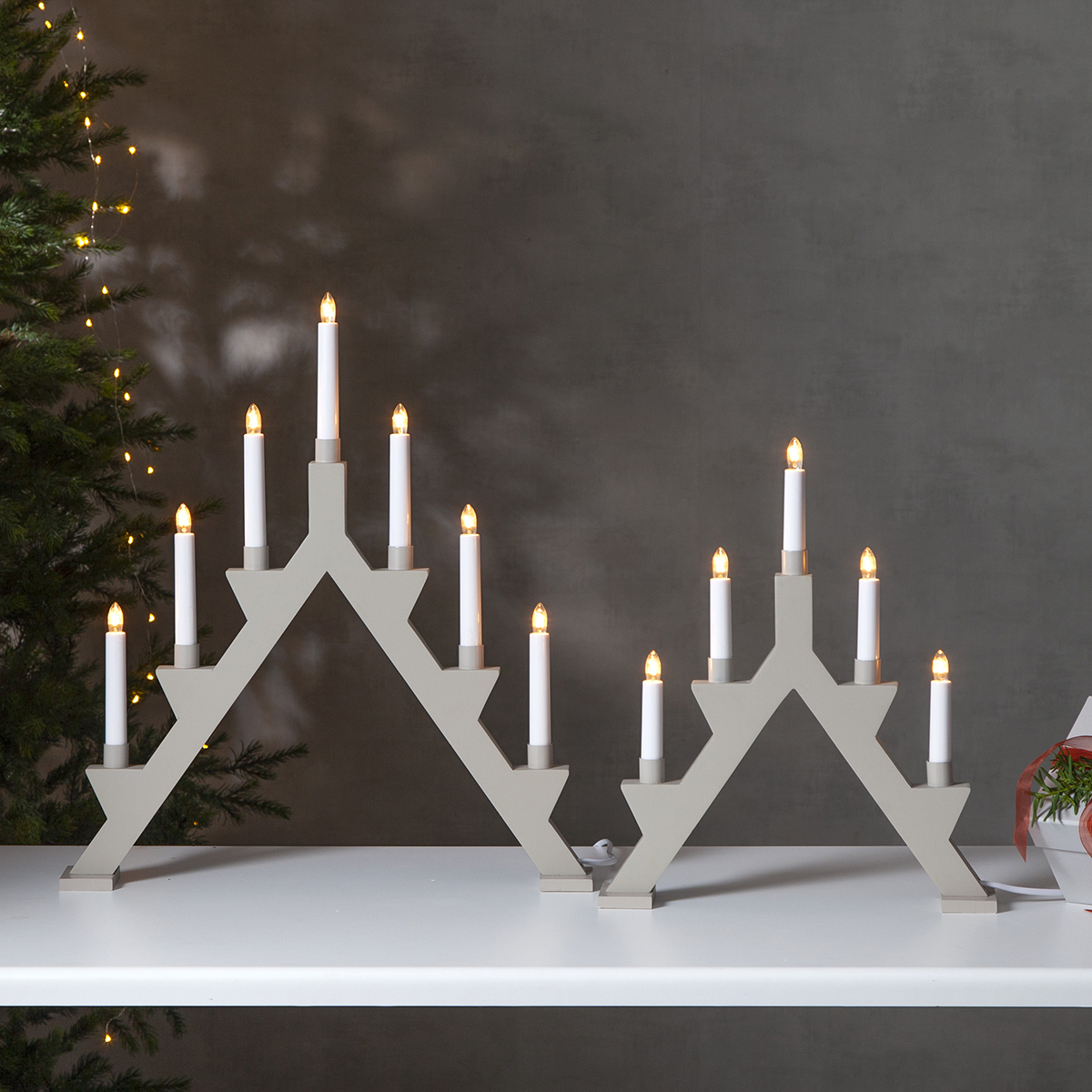 Ljusstake Star Trading  Zack 7-Armad Adventsljusstake