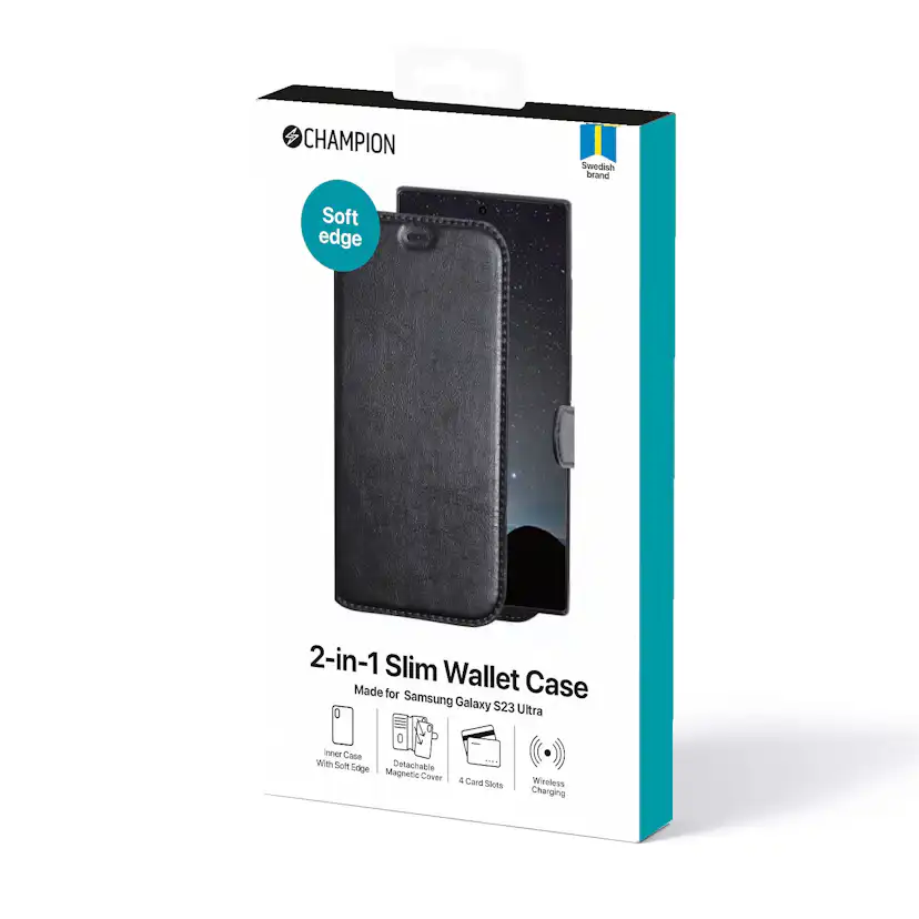 Mobilskal Champion 2-in-1 Slim Wallet Case Galaxy S23 Ultra
