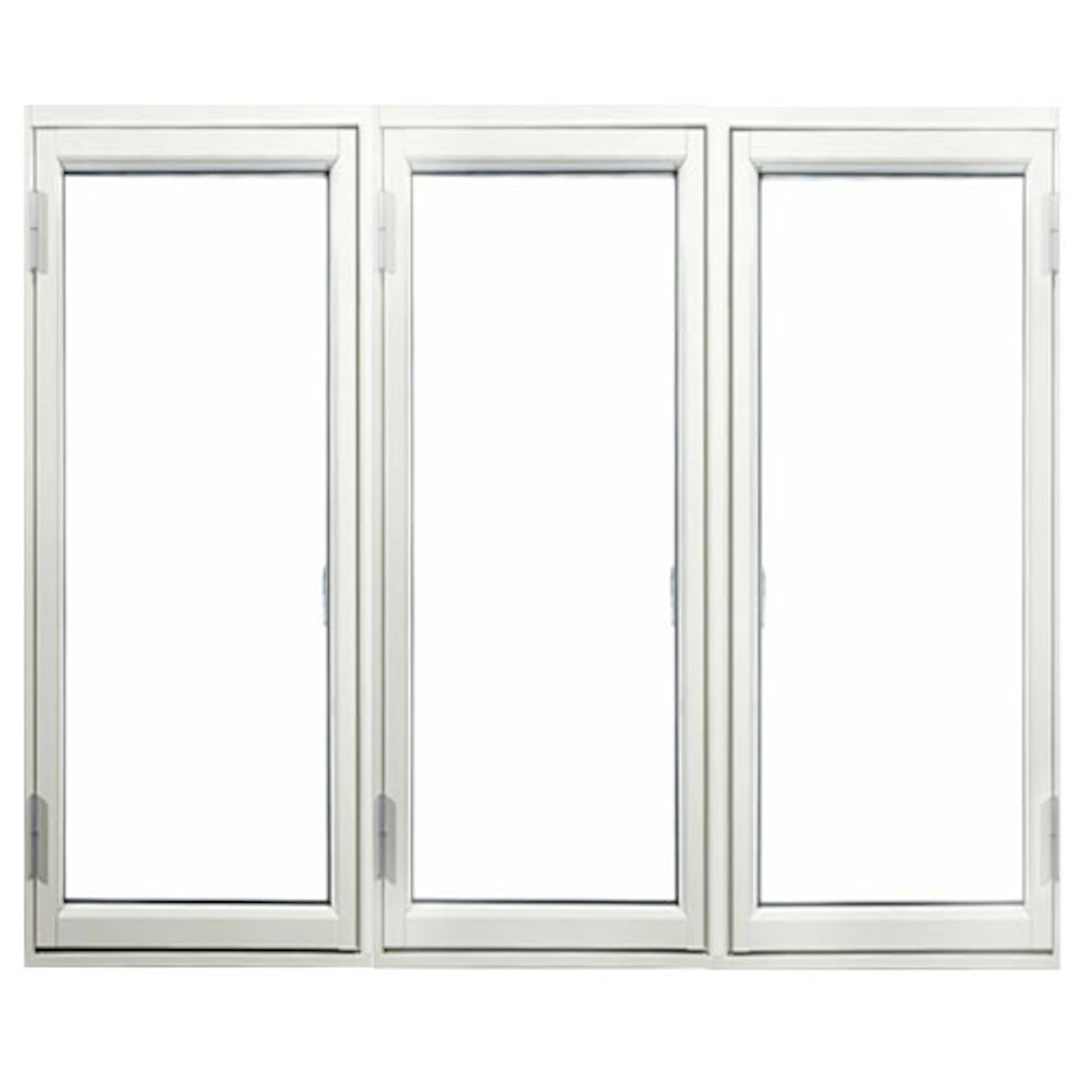 HFSA3 Sidohängt 3-Glas Alu 180x120 Vä/Vä/Hö 3-Luft BxH 180x120 cm 3-glas 3 Luft Vitmålat Aluminium