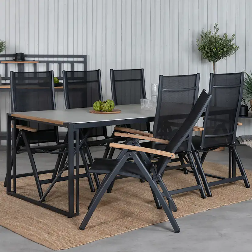 Matgrupp Venture Home Texas med 6 Pave Stolar