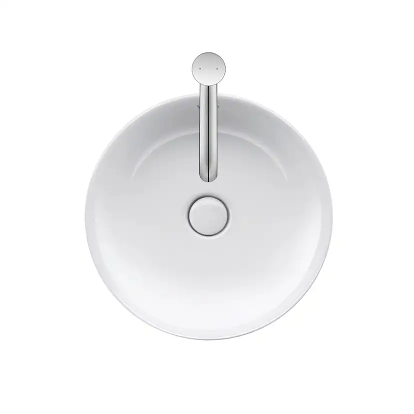 Tvättställ Duravit White Tulip för Placering på Bänkskiva Vit Högblank 430 mm
