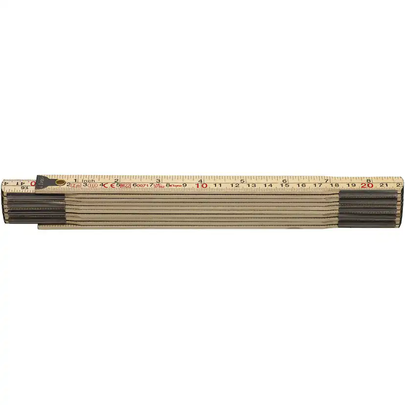 Meterstock Luna Tools mm tum trä 2m