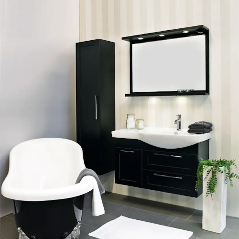 Möbelpaket Noro Polo Svart Ramlucka