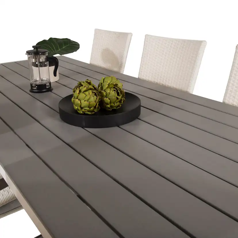 Matgrupp Venture Home Buitepos Matgrupp Utomhus inkl 6 Ariamab Karmstolar