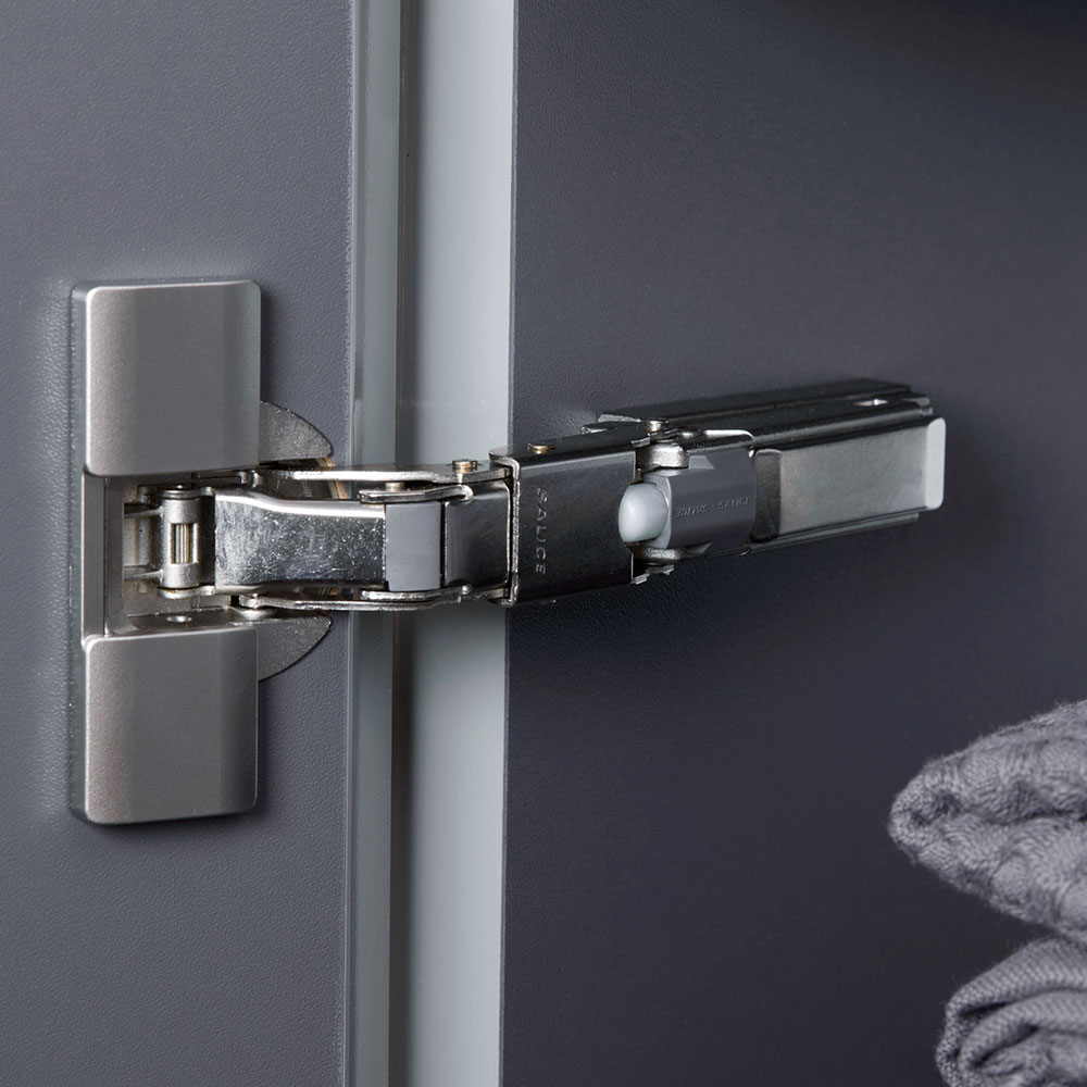 Halvhögt Nordisk vit Satin matt 400x360mm Färg: Nordisk Vit, Yta: Satin Matt, Hägning: Vänster