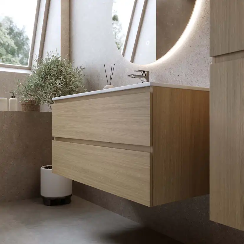 Tvättställsskåp Bathlife Eufori Ljus Ek