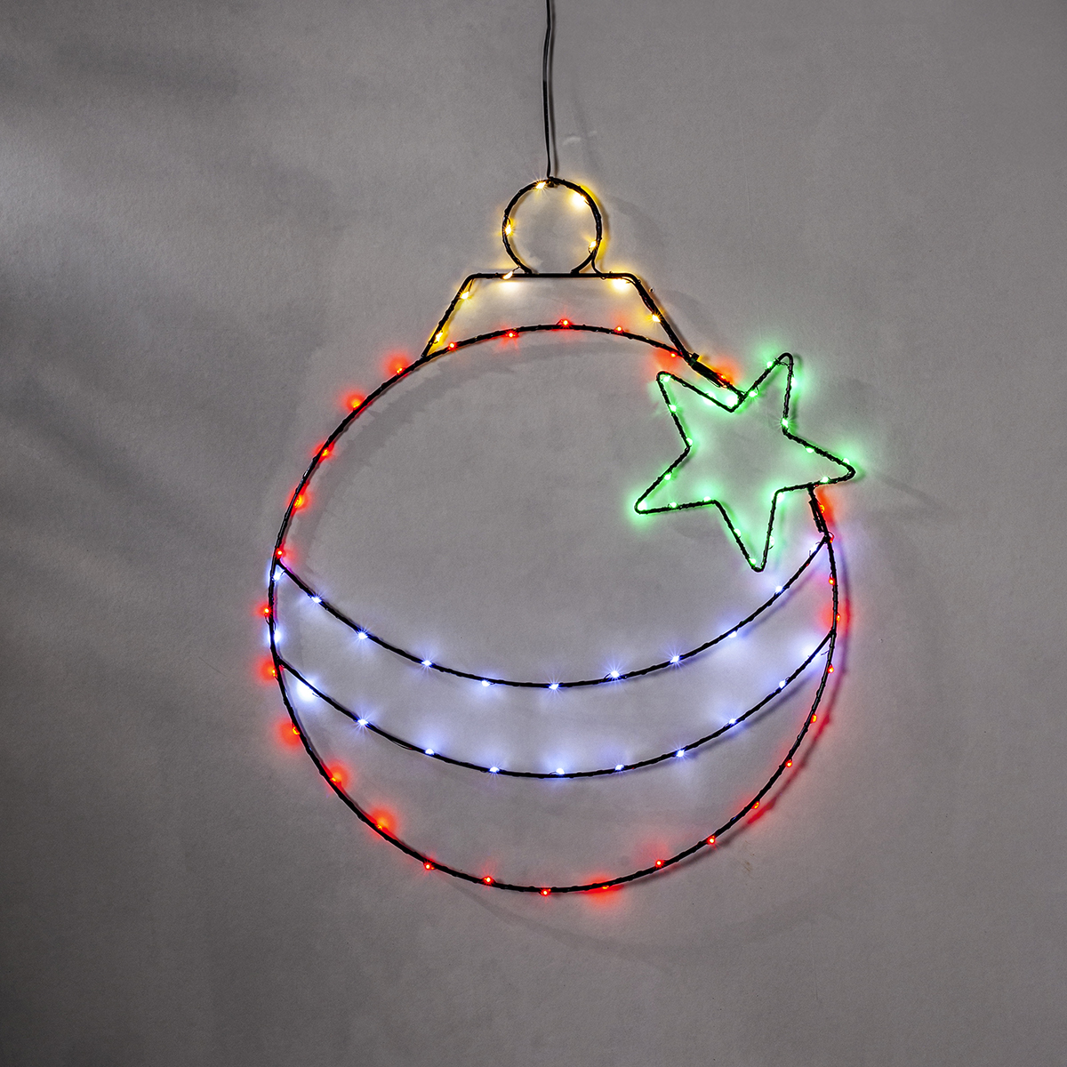 Hängande Dekoration Star Trading Siluett X-Mas Bulb LED