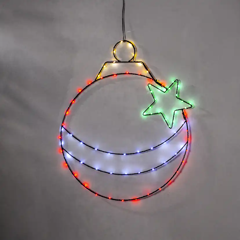 Hängande Dekoration Star Trading Siluett X-Mas Bulb LED