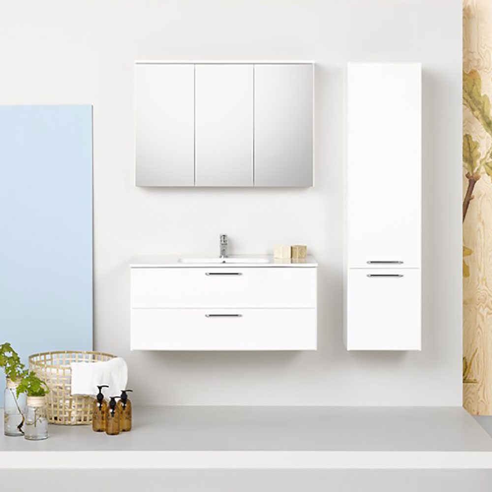 Möbelpaket Westerbergs Afton 1000 med Spegelskåp Vit