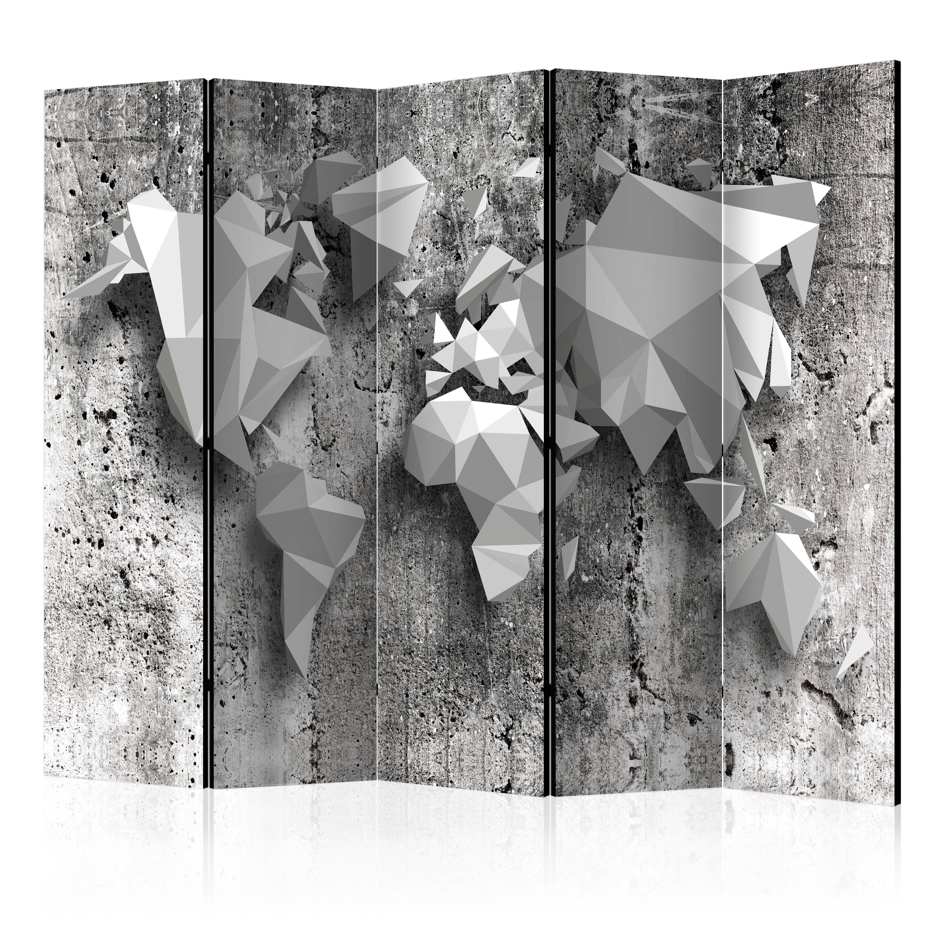 Rumsavdelare Arkiio World Map Origami II 225x172 cm