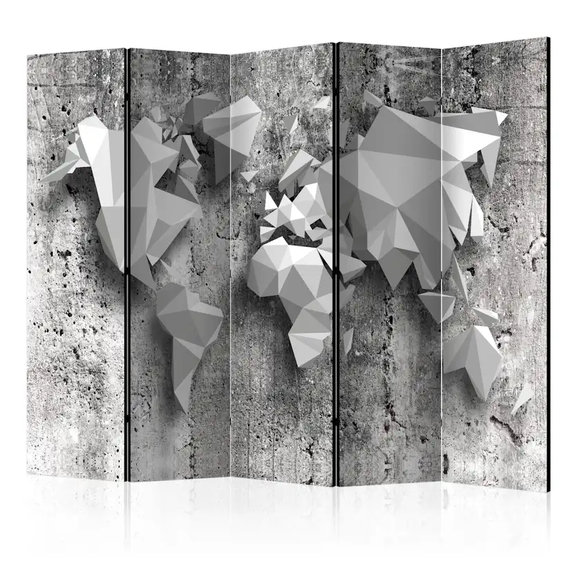 Rumsavdelare Arkiio World Map Origami II 225x172 cm