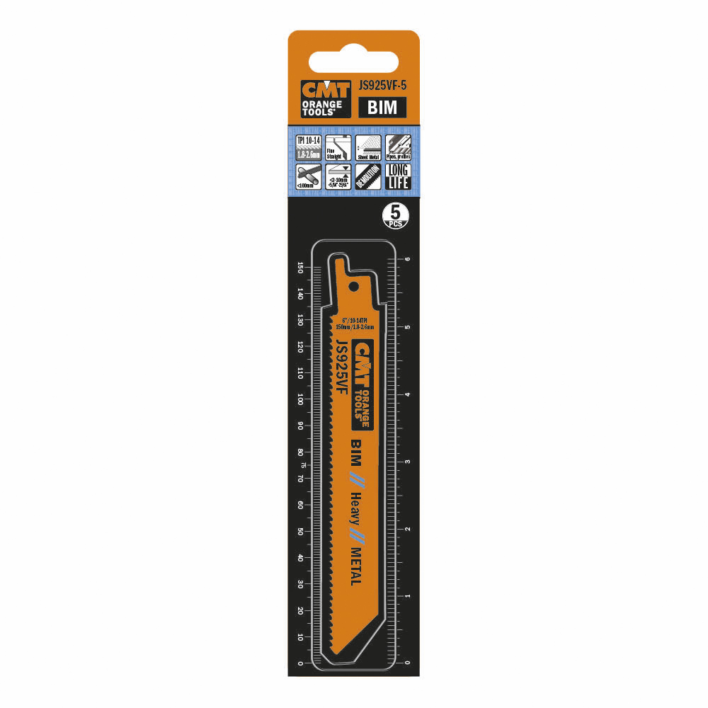 Tigersågblad CMT Orange Tools Metall 150mm BIM Heavy 5 st JS925VF-5