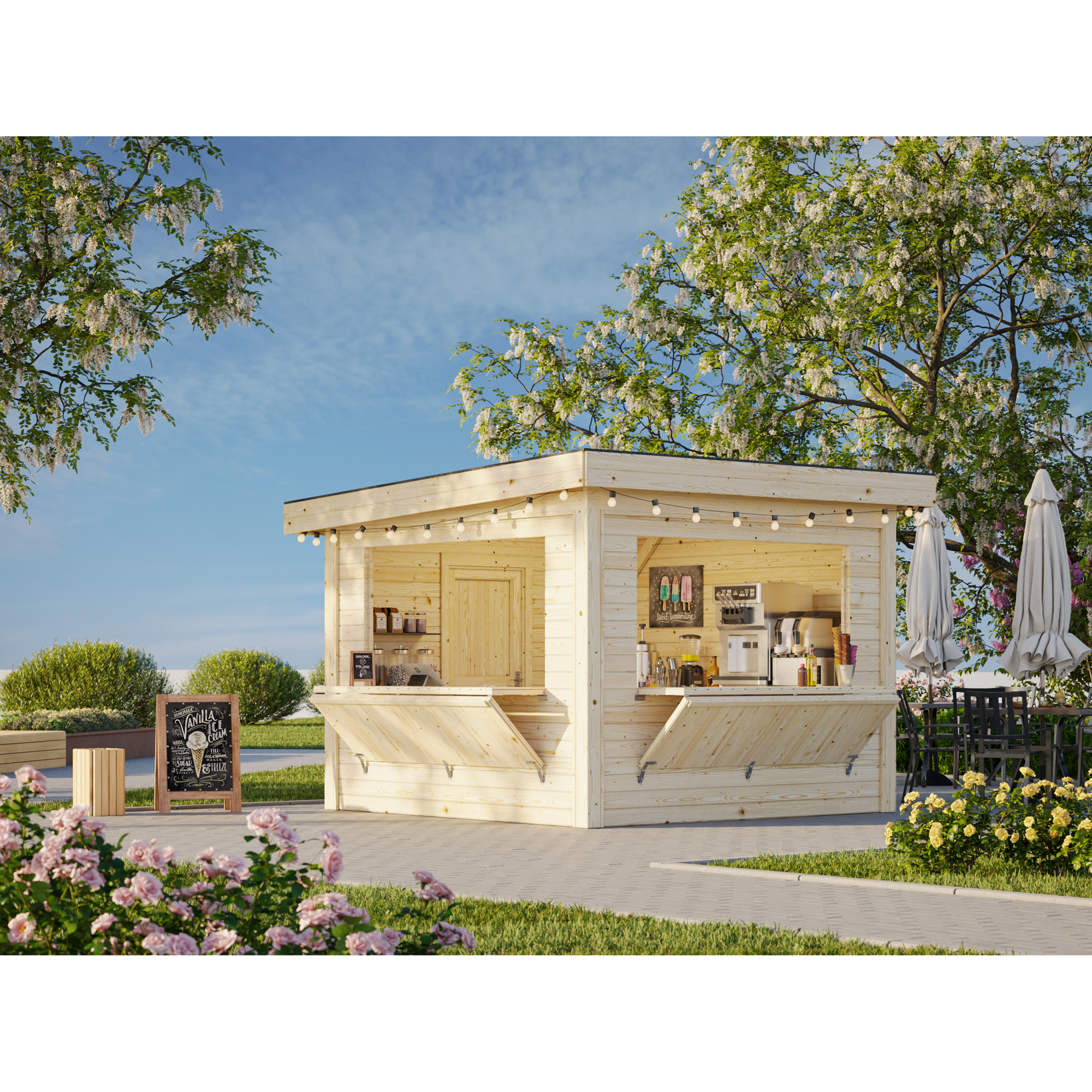 Kiosk Palmako Lenna 8,3 m2 Set 305