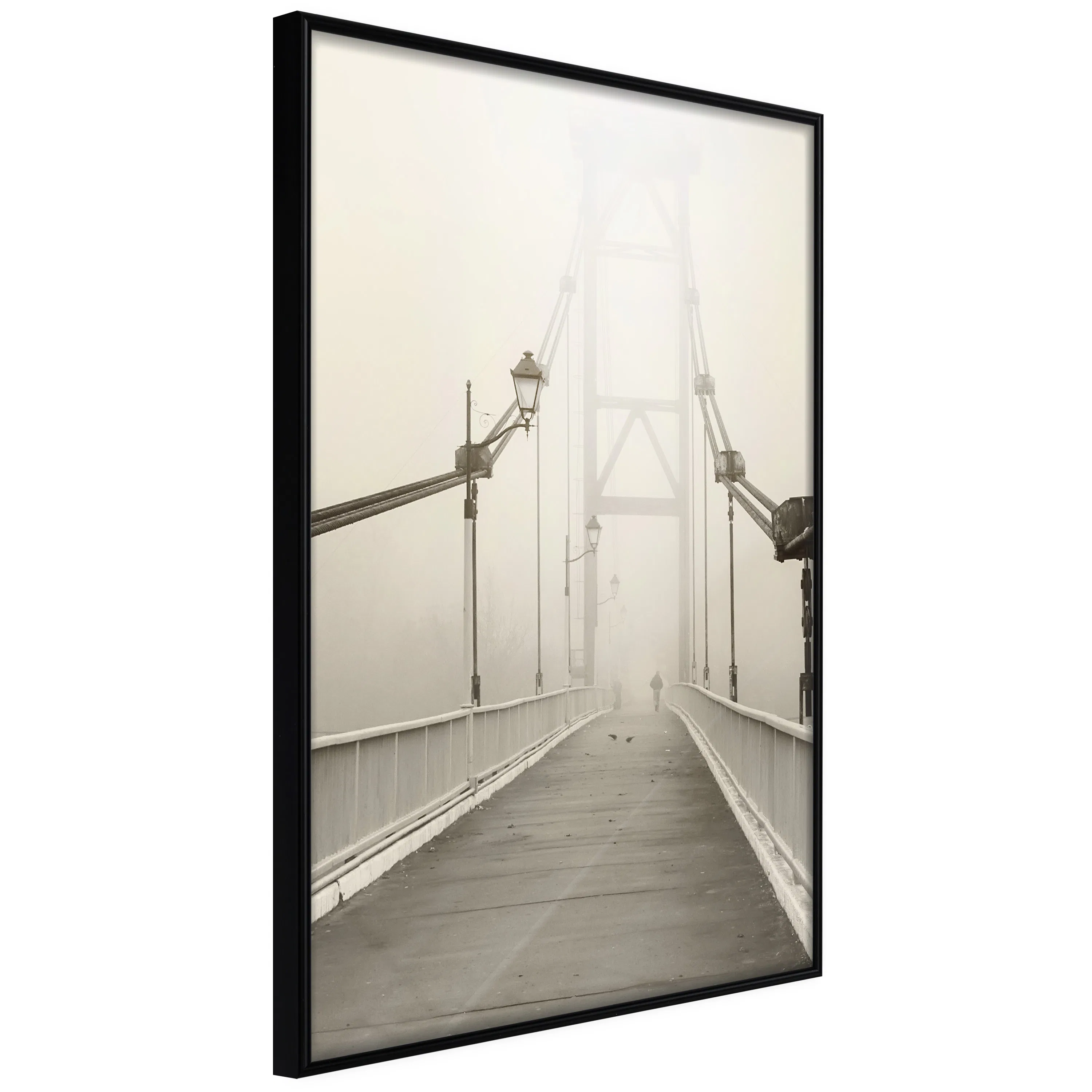 Poster Artgeist Affisch Bridge in the Fog