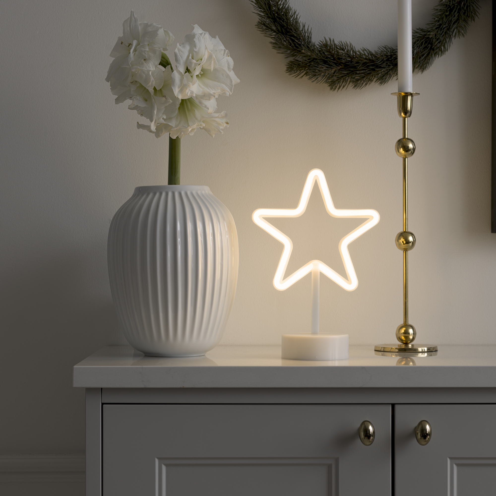 Dekorationsbelysning Gnosjö Konstsmide Stjärna med Ljusslang LED