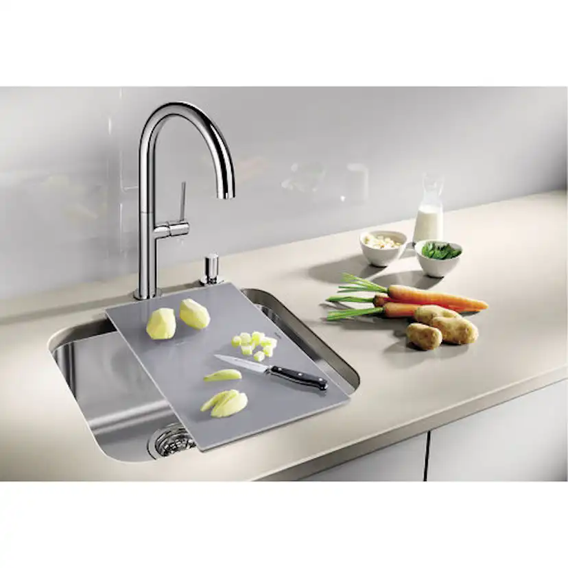 Skärbräda Blanco Silverfärgat Glas 435 x 240 mm