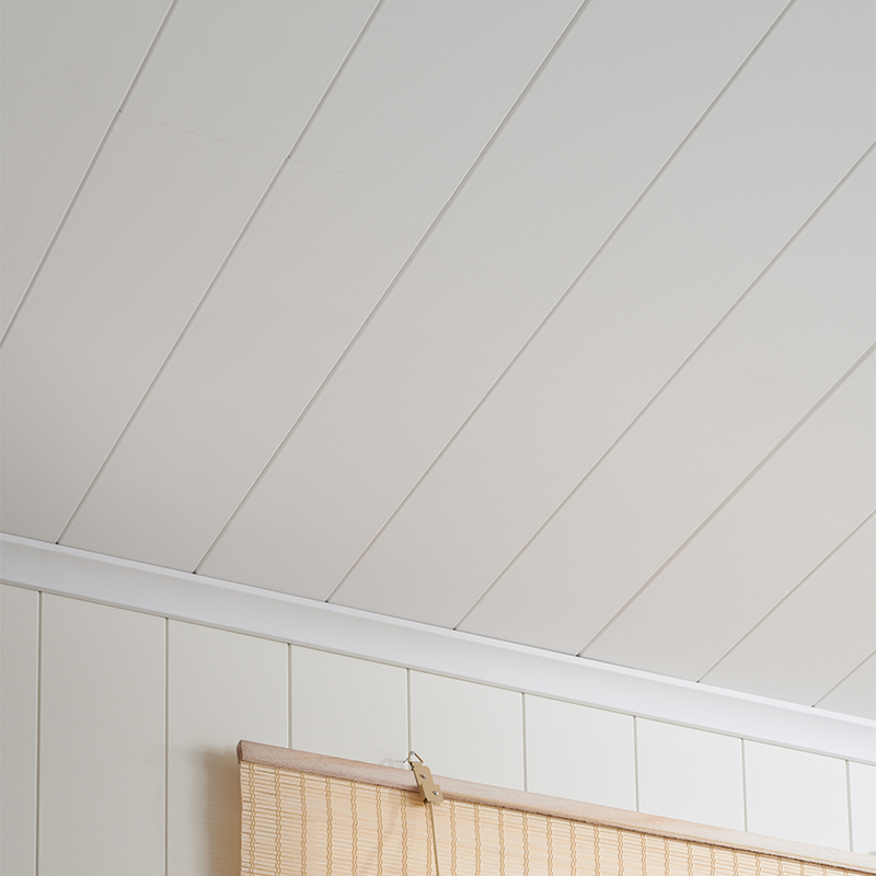 Panelskiva Moelven Regina Tak Linje Dekor Vit S 0500-N 4 st/frp