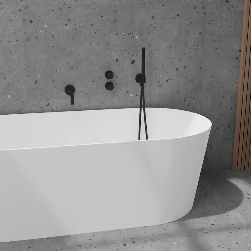 Badkarsblandare Scandtap Steel Harmonized 4 för Inbyggnad