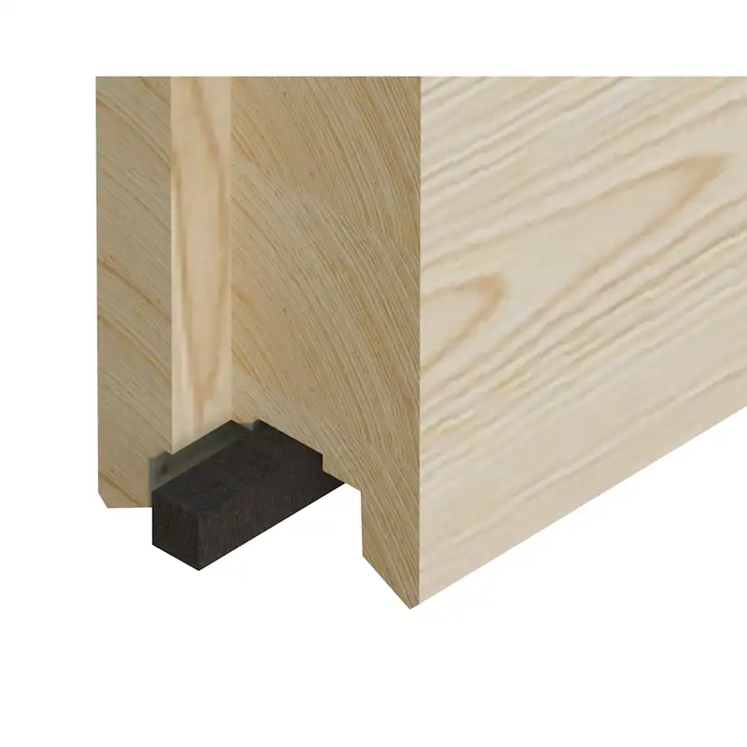 Trädgårdshus Palmako Grace 12,0 m2 (inv. 11,2 m2) med skjutpartier SlidePlus