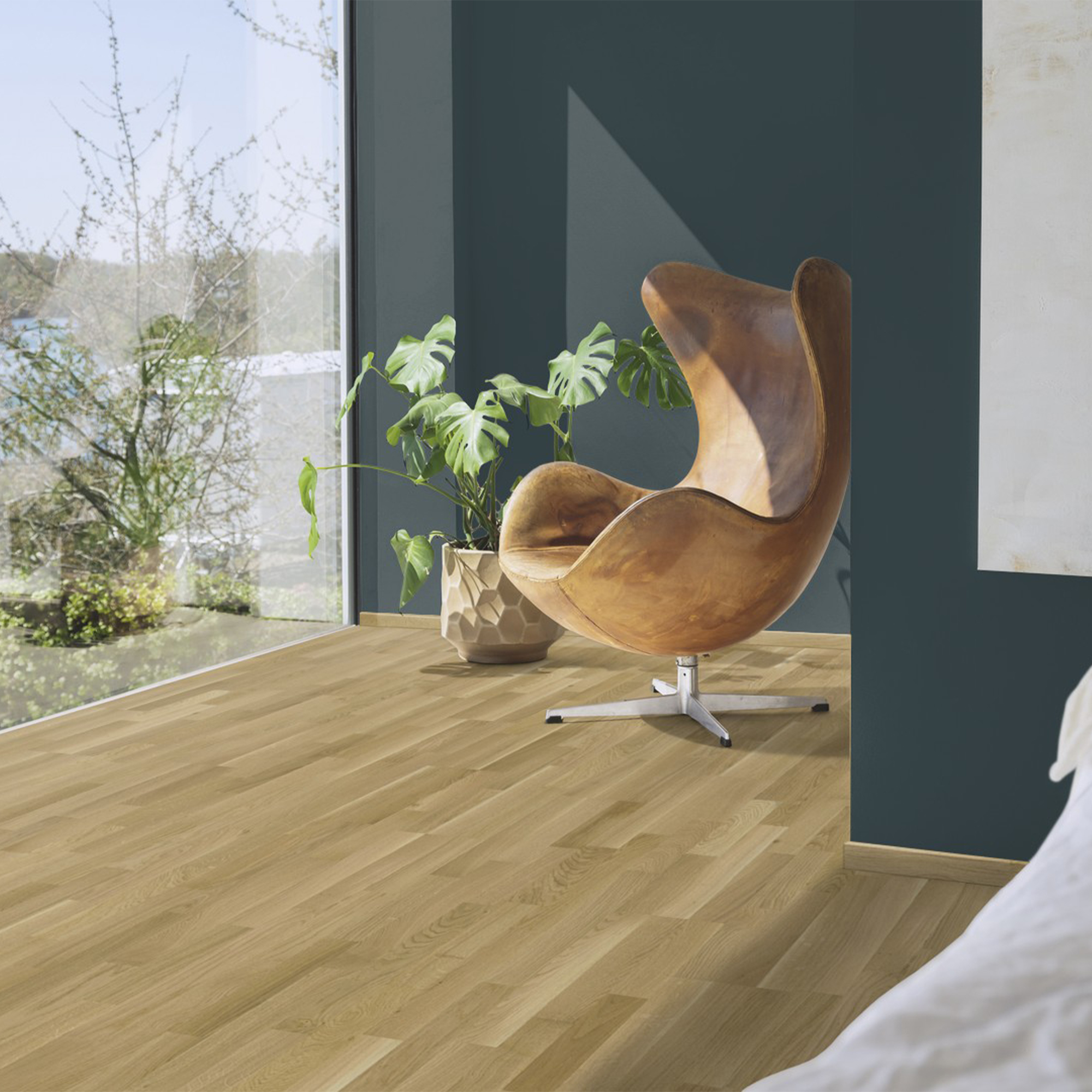 Trägolv Pergo Senja Natural Oak, Mattlackat 3-Stavs Parkettgolv