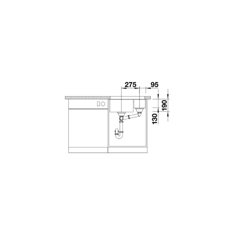 Diskho Blanco Subline 340/160 Silgranit Infino