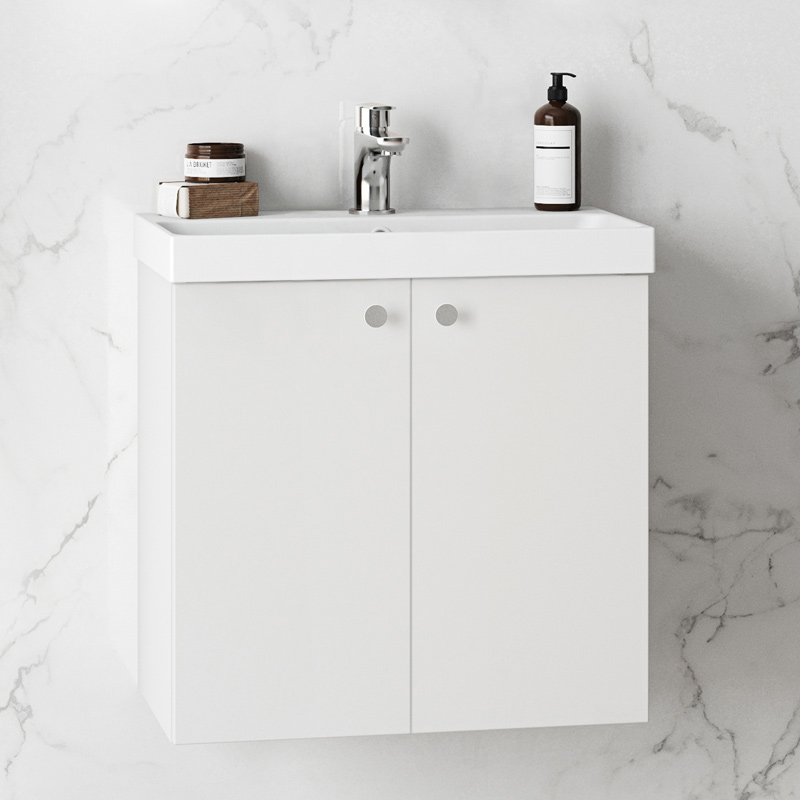 KOMMOD HED LUCKOR VIT 550 Med luckor