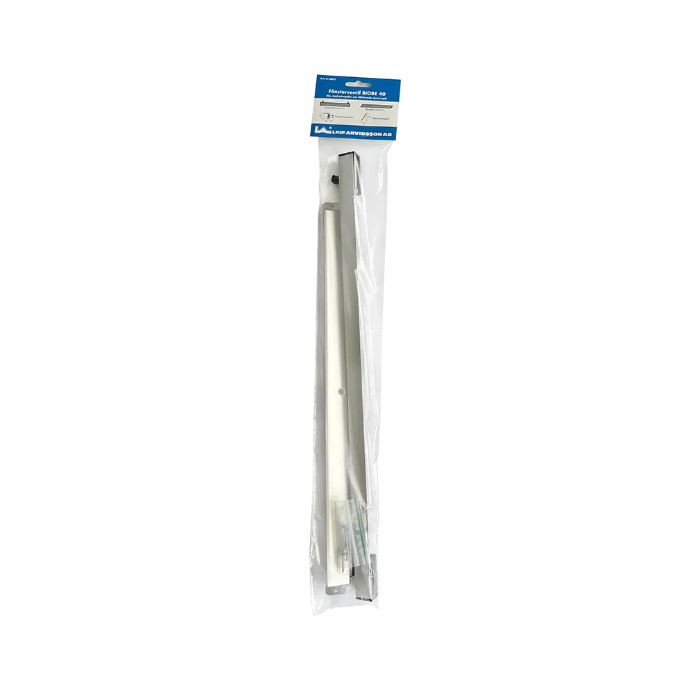 KP BIOBE ALU 40 fönstervent, kompl med yttergaller Aluminium, 497 mm