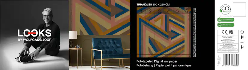 Fototapet LOOKS by Wolfgang Joop Looks Geometrisk 121031