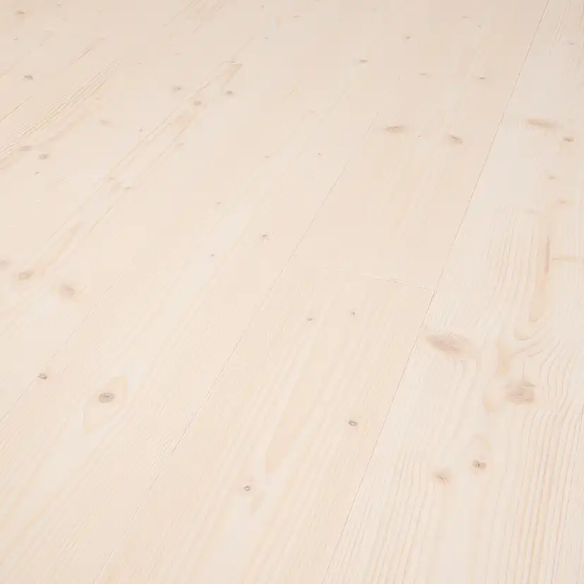 Massivt Trägolv DalaFloda SoftSpruce Dolomit Vittonat 1-Stavs Grangolv