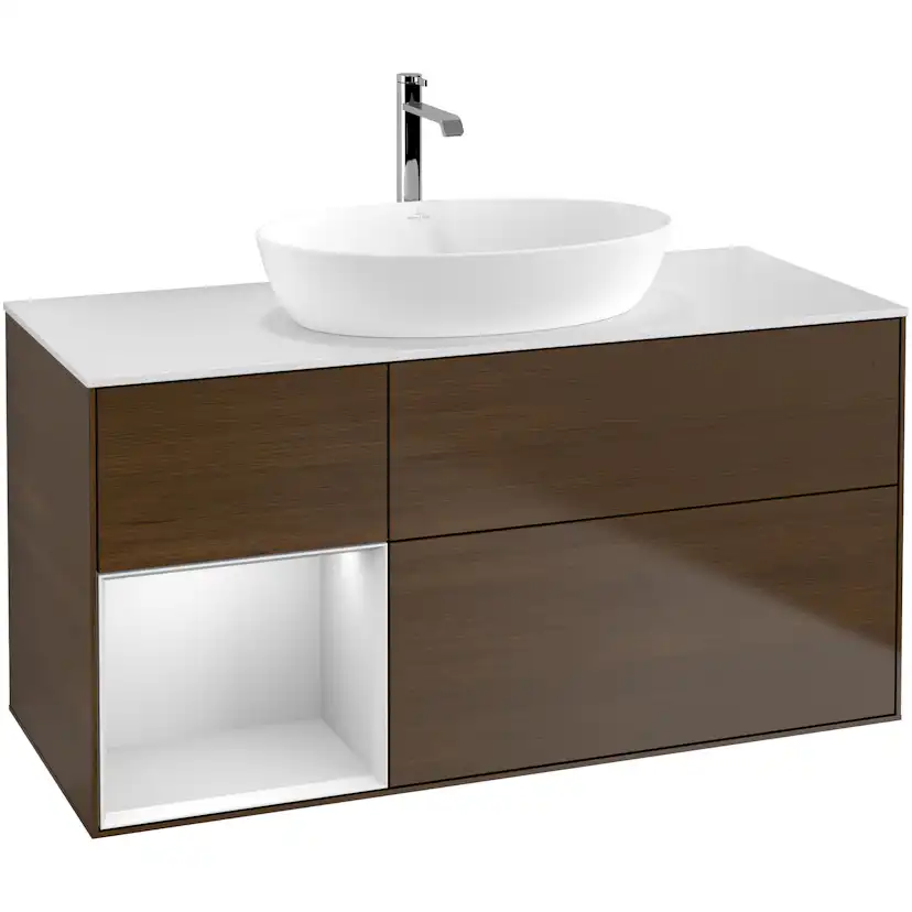 Tvättställsskåp Villeroy & Boch Finion med 3 Lådor Hylla och Bänkskiva för Fristående Tvättställ från Artis & Collaro