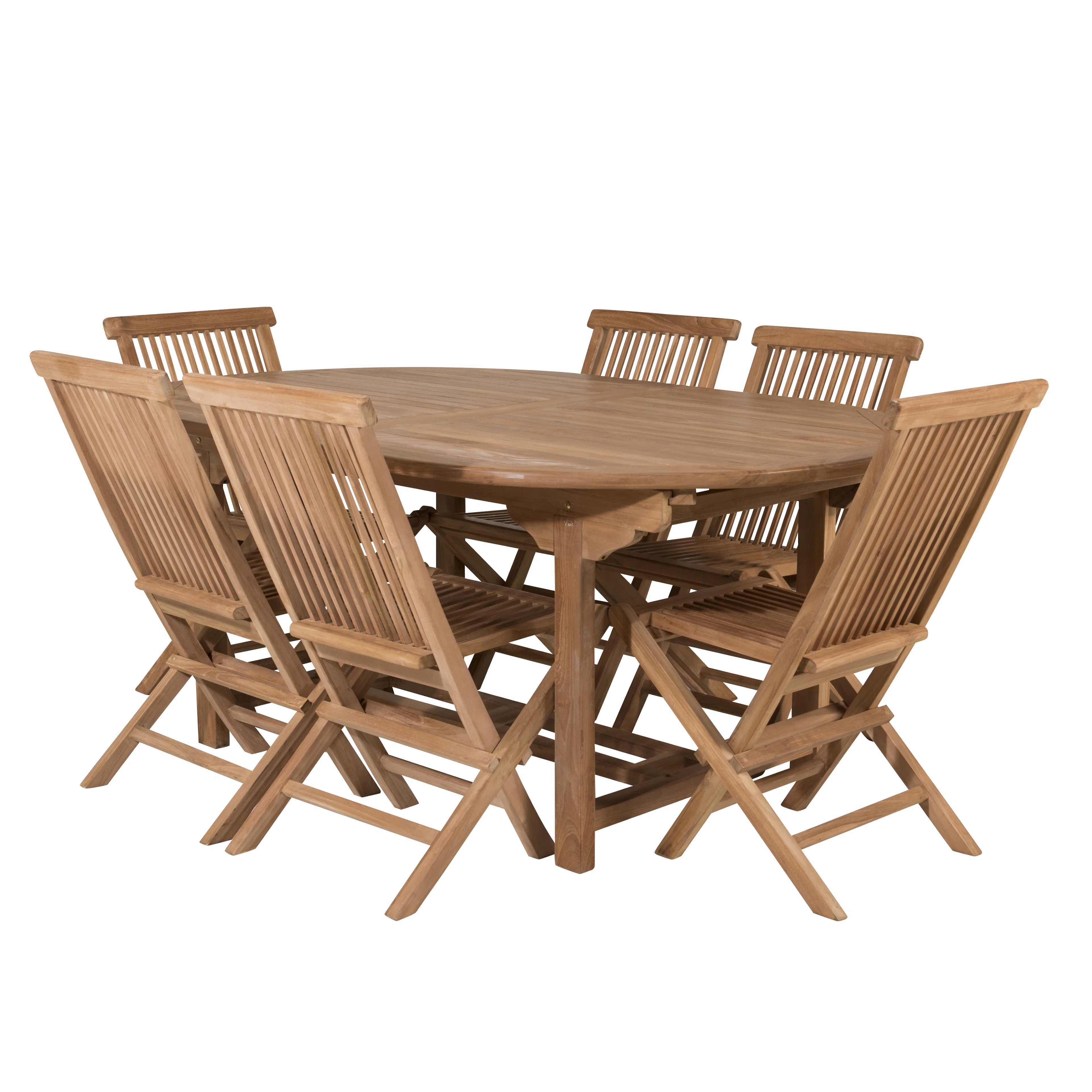 Matgrupp Venture Home Kiara 180/240 med 6 Stolar Utan Armstöd