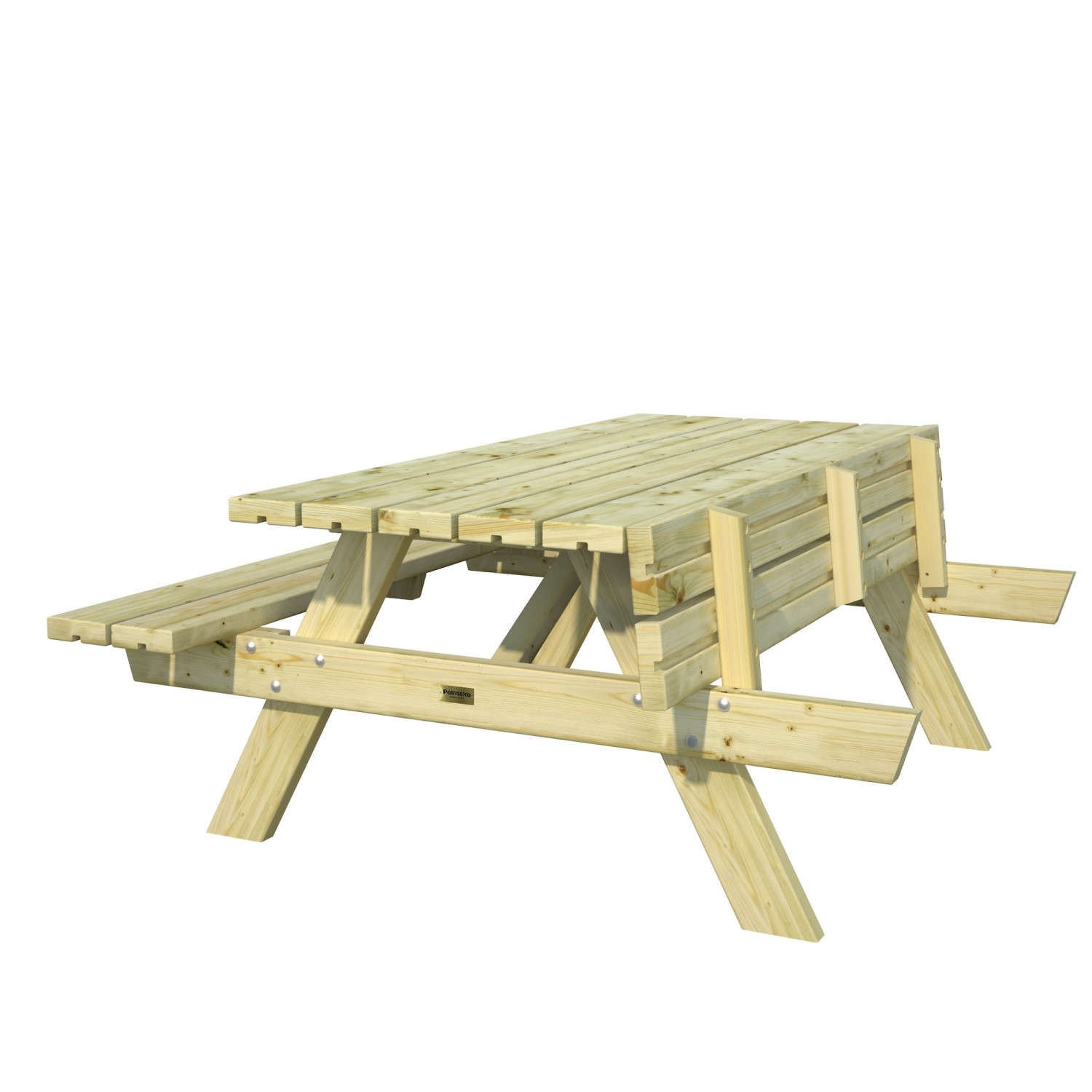 Ruby 18, picnic table Grön/Tryckimpregnerad