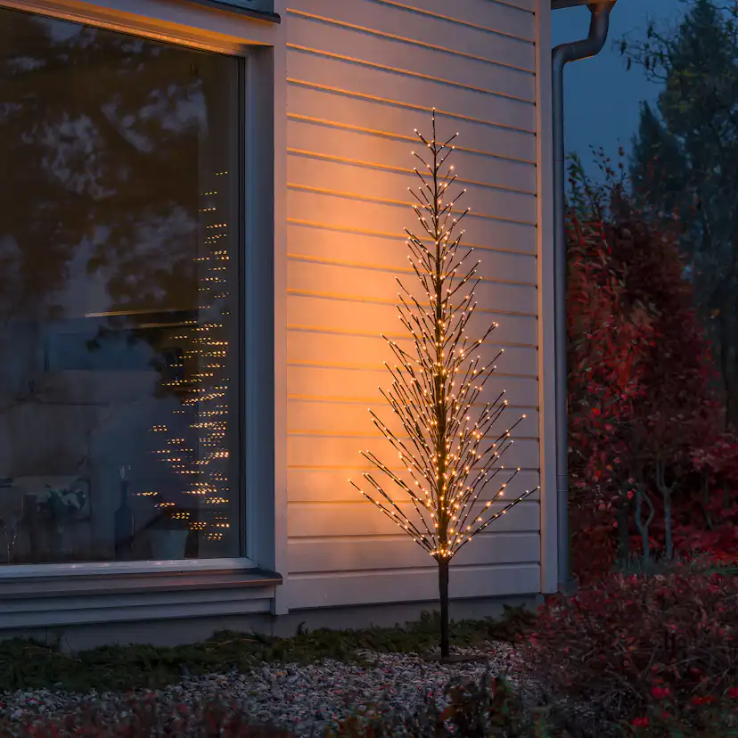 Ljusträd Gnosjö Konstsmide H2100 Svart LED Dekorationsgran