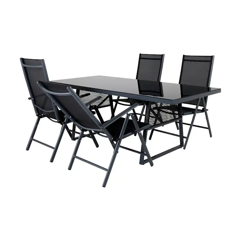 Matgrupp Venture Home Dallas Matgrupp Utomhus 193cm med 4 Break Positionsstolar