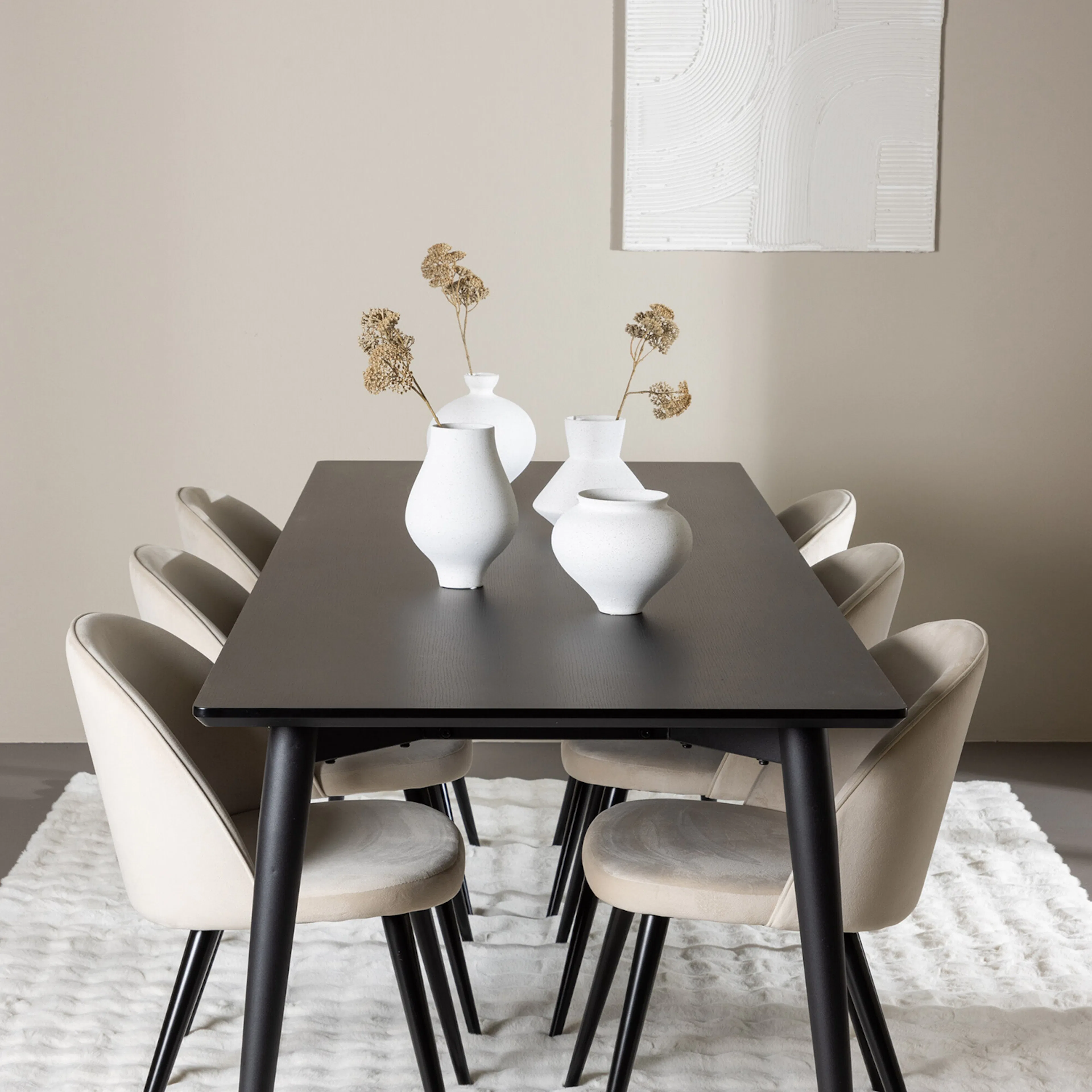 Svart/Beige