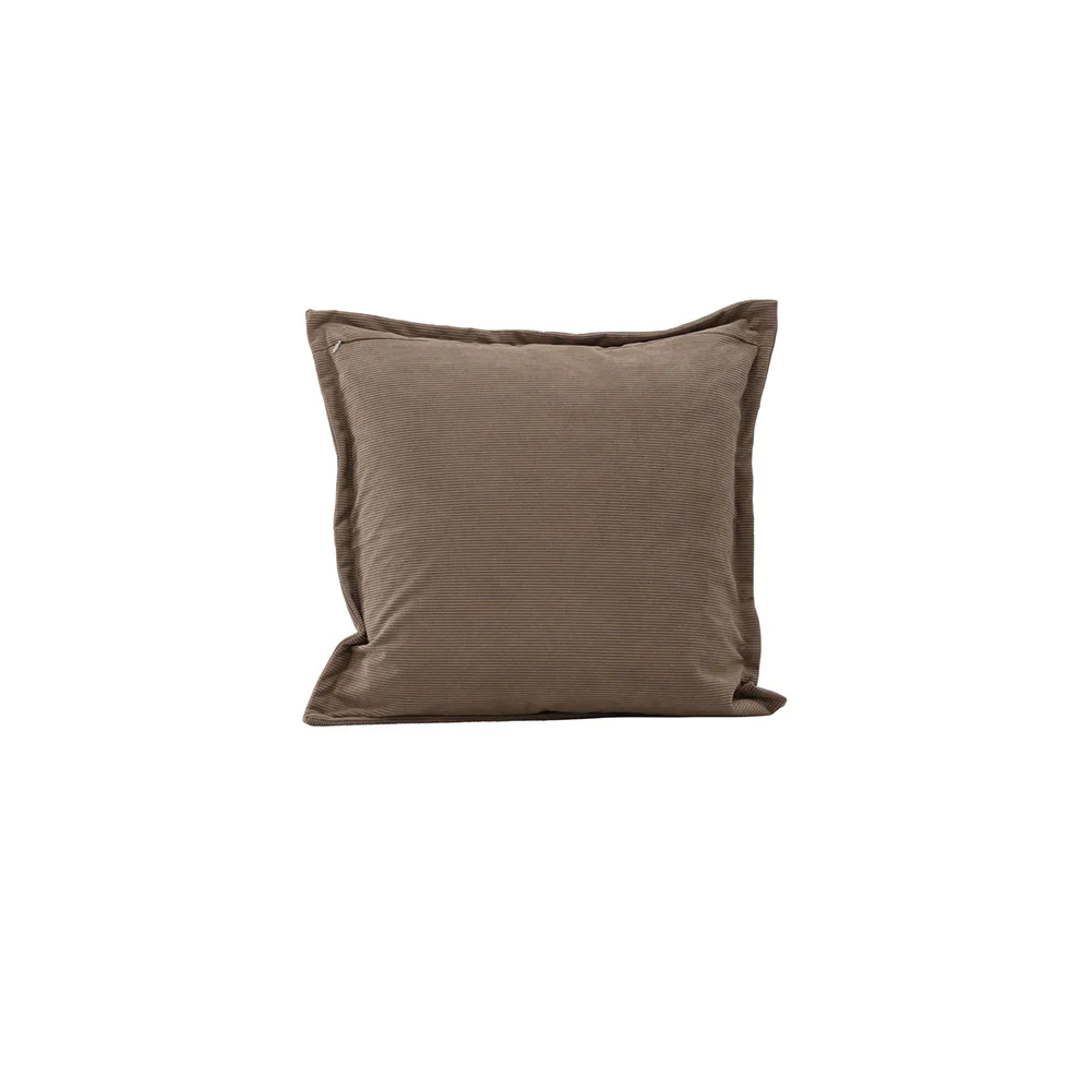 Lykke Cushion Cover Poly embossed velvet - Grey Grå