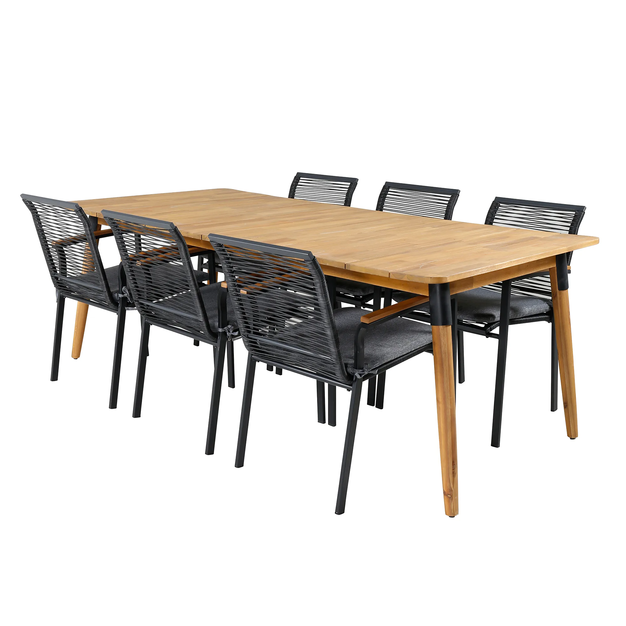 Matgrupp Venture Home Julle med 6 Darri Matstolar