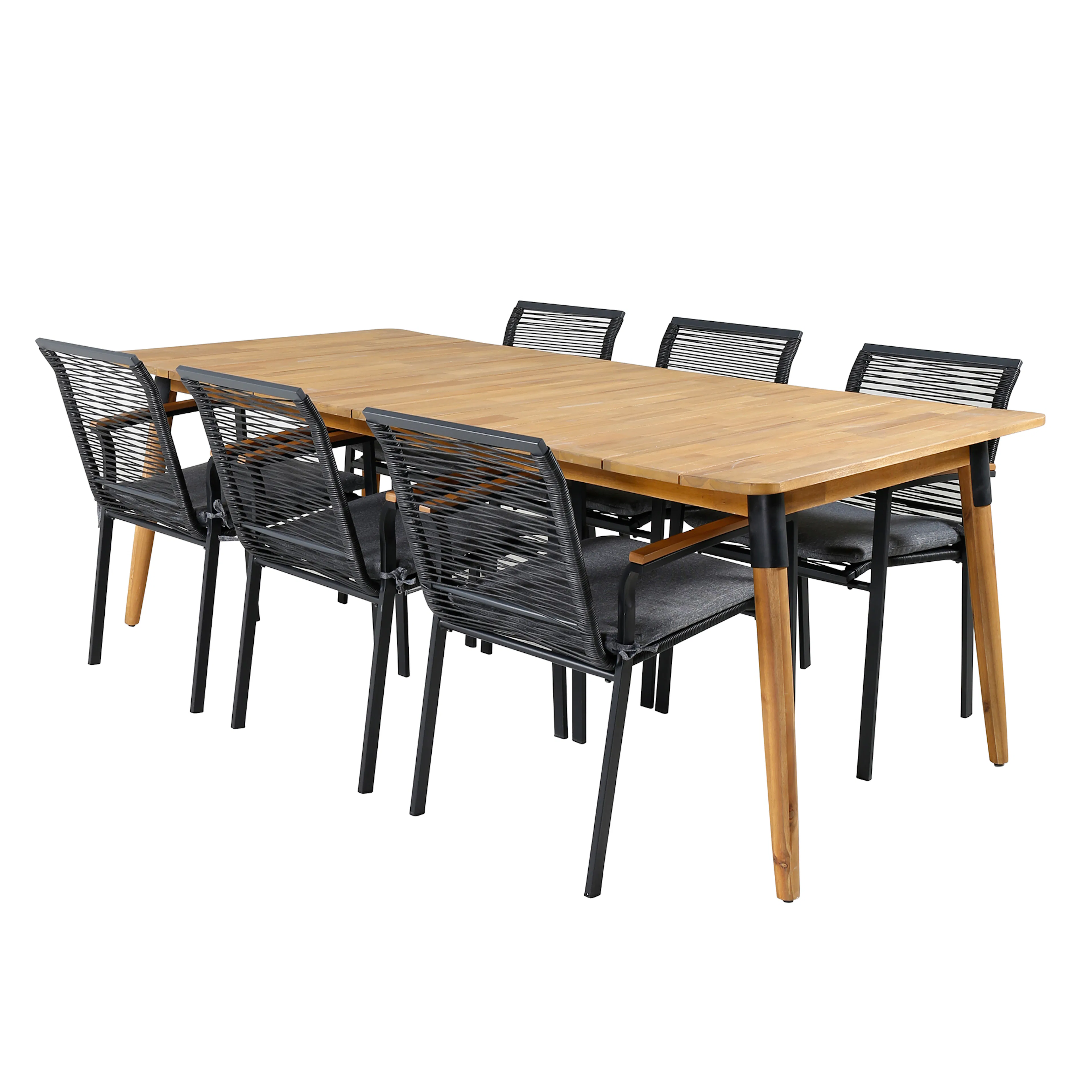 Matgrupp Venture Home Julle med 6 Darri Matstolar