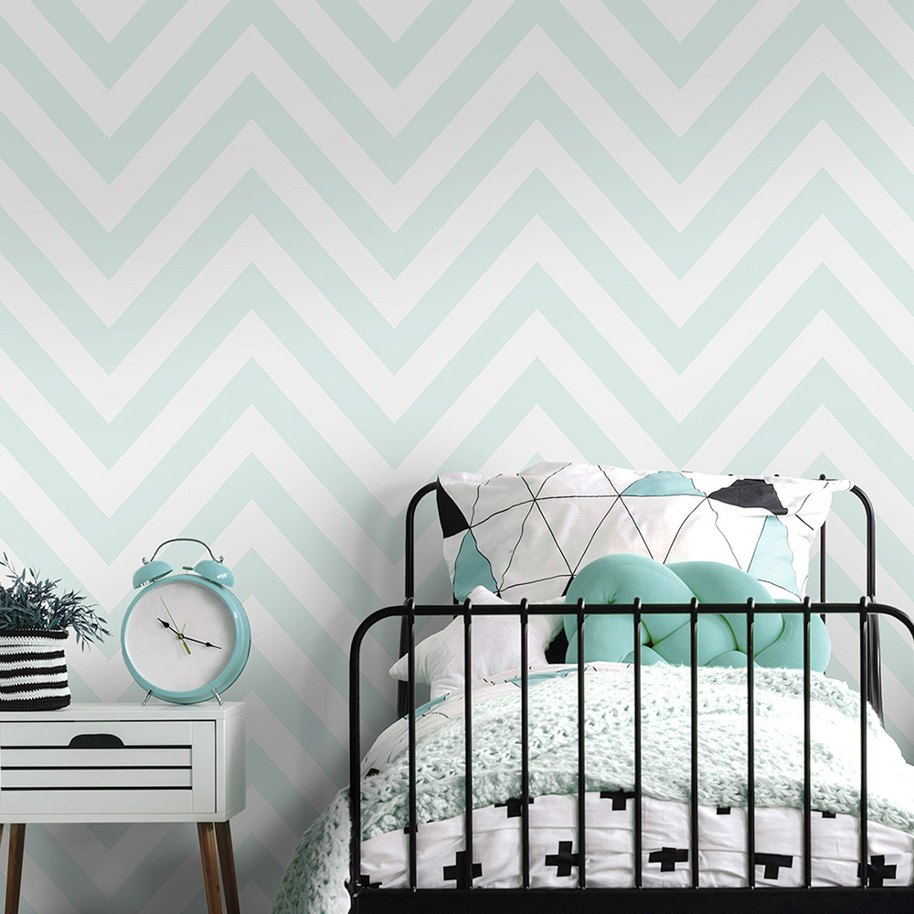 Tapet Holden Dream Catcher Chevron Soft Teal 12570