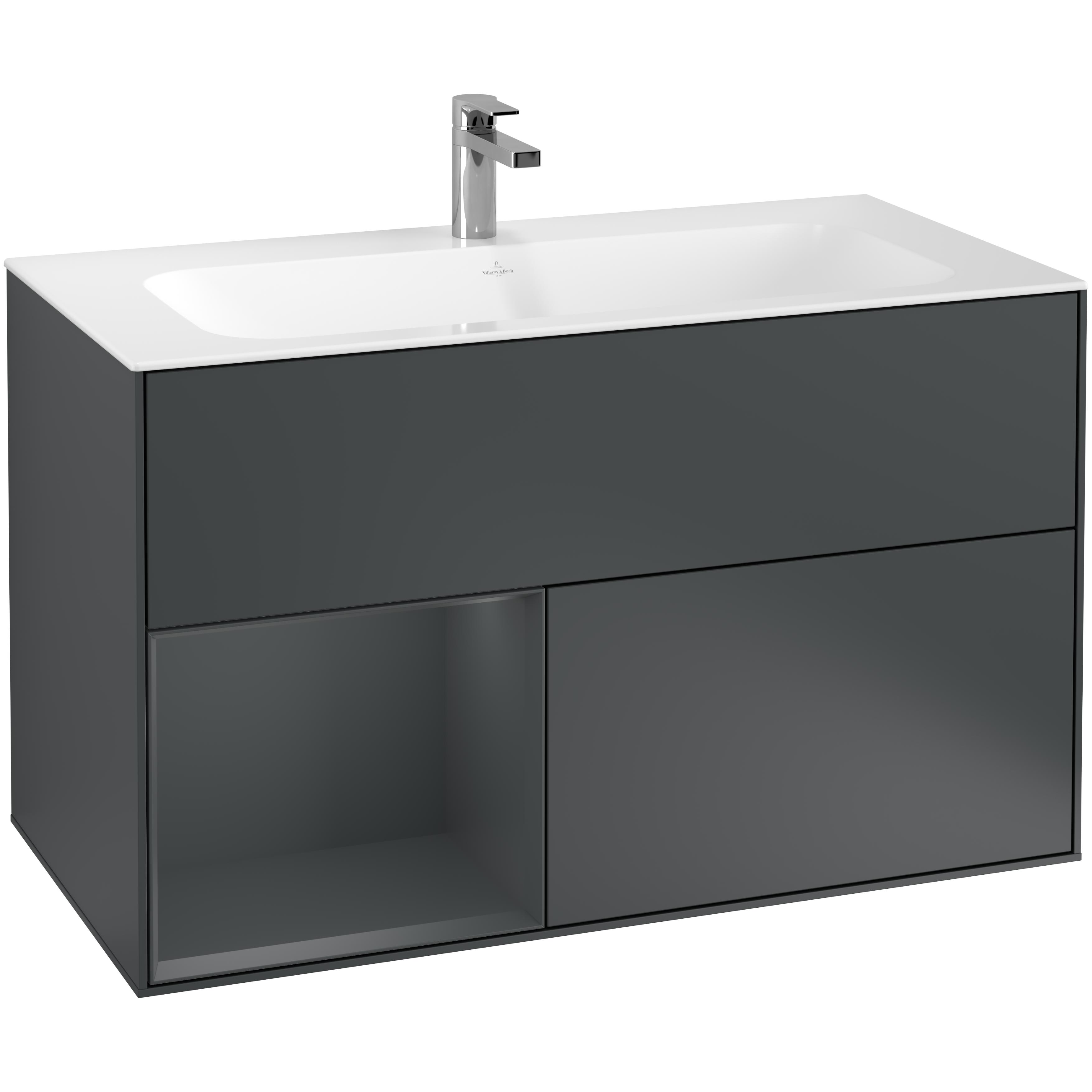 Tvättställsskåp Villeroy & Boch Finion med 2 Lådor och Hylla för Inbyggt Tvättställ