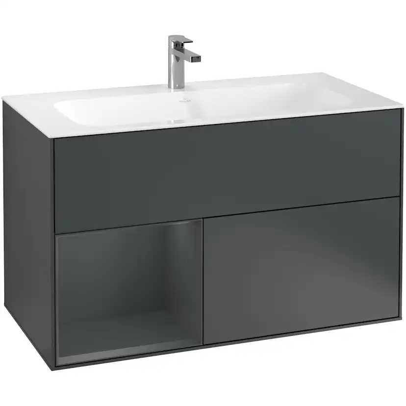 Tvättställsskåp Villeroy & Boch Finion med 2 Lådor och Hylla för Inbyggt Tvättställ