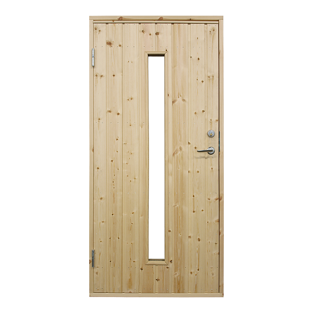 Ytterdörr Landskap Avlångt Glas Omålad