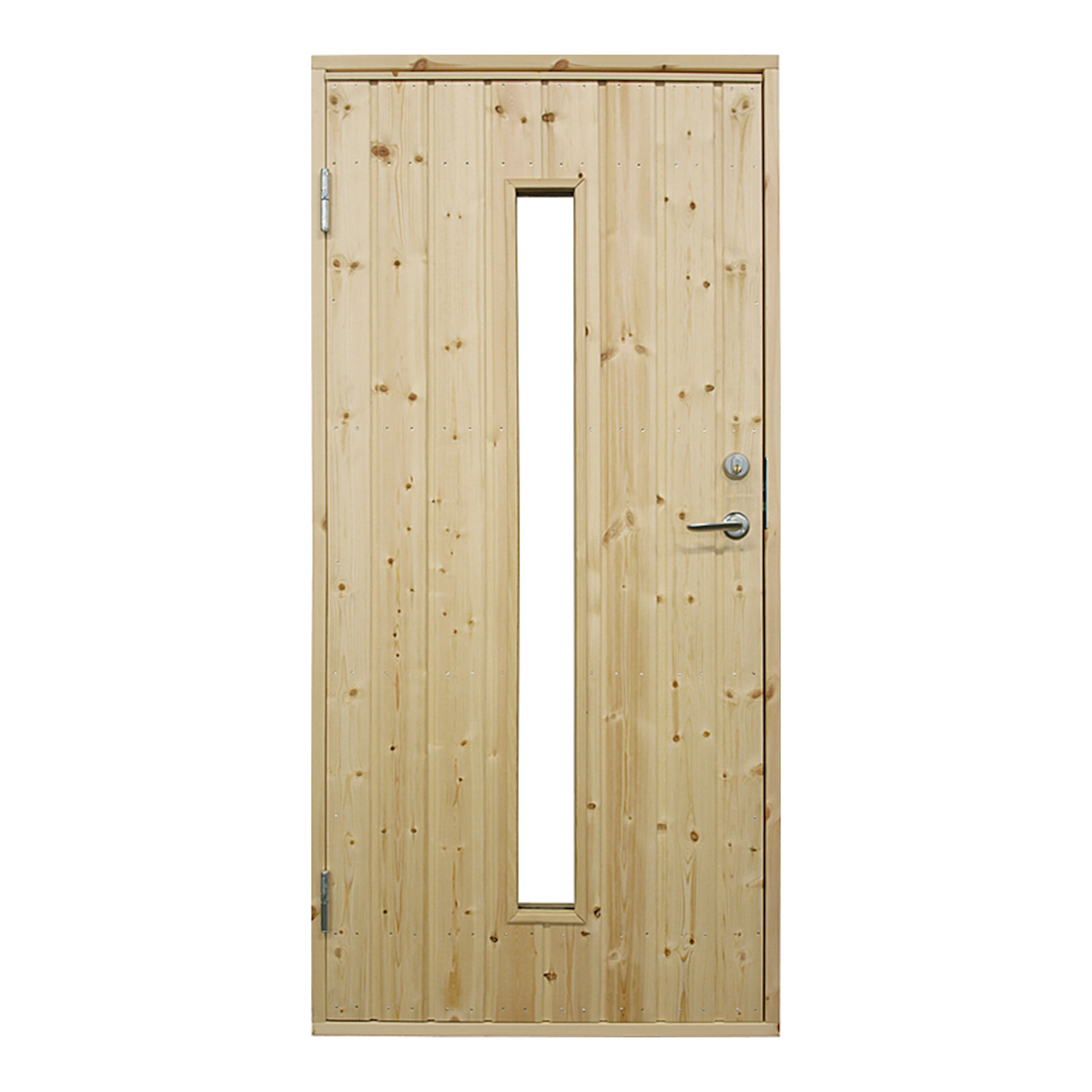 Ytterdörr Landskap Avlångt Glas Omålad