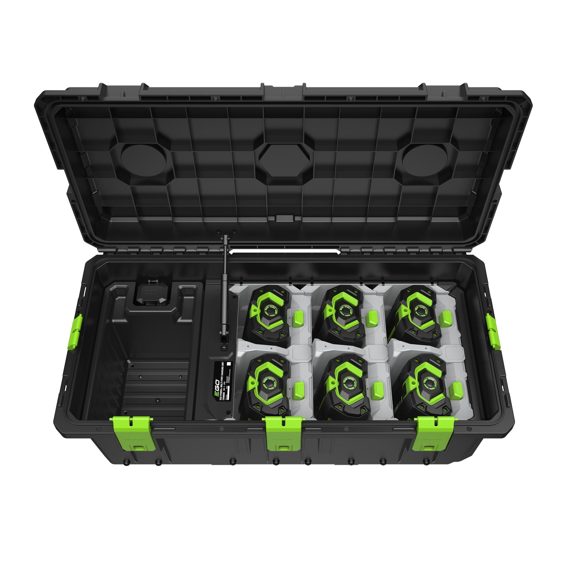 Mobil laddningsbox EGO för 6 batterier Med Laddare